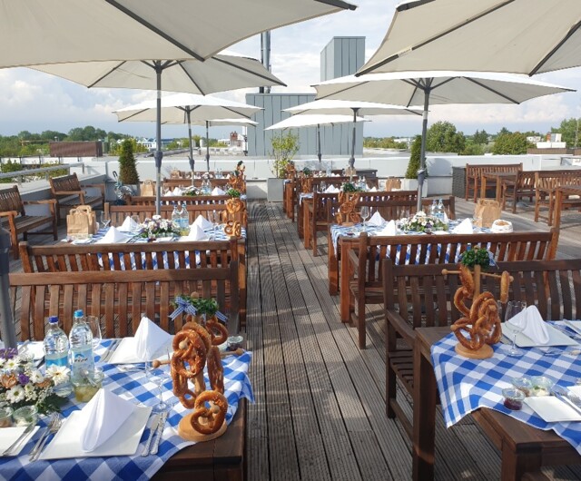 Bayerischer Abend Dachterrasse