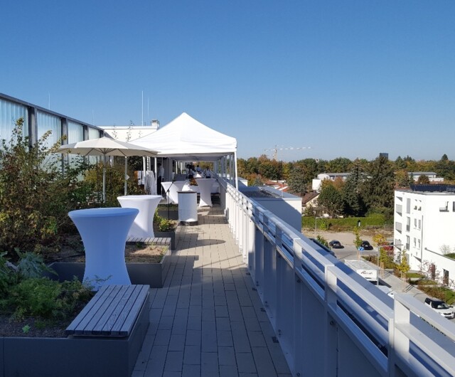 Dachterrasse Event Pavillons