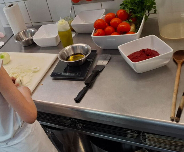 Kinderkochen Pizza