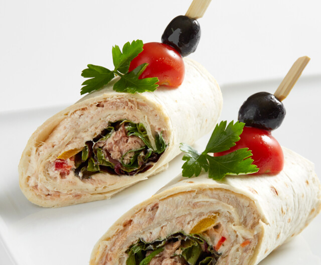 Messecatering Fingerfood: Mini-Wrap Thunfisch
